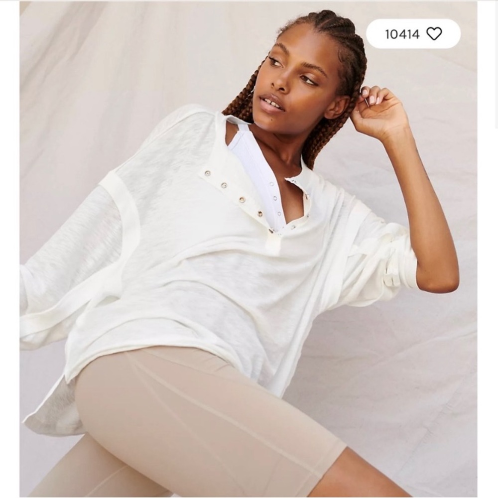 FP Movement by Free People White Long Sleeve Tee